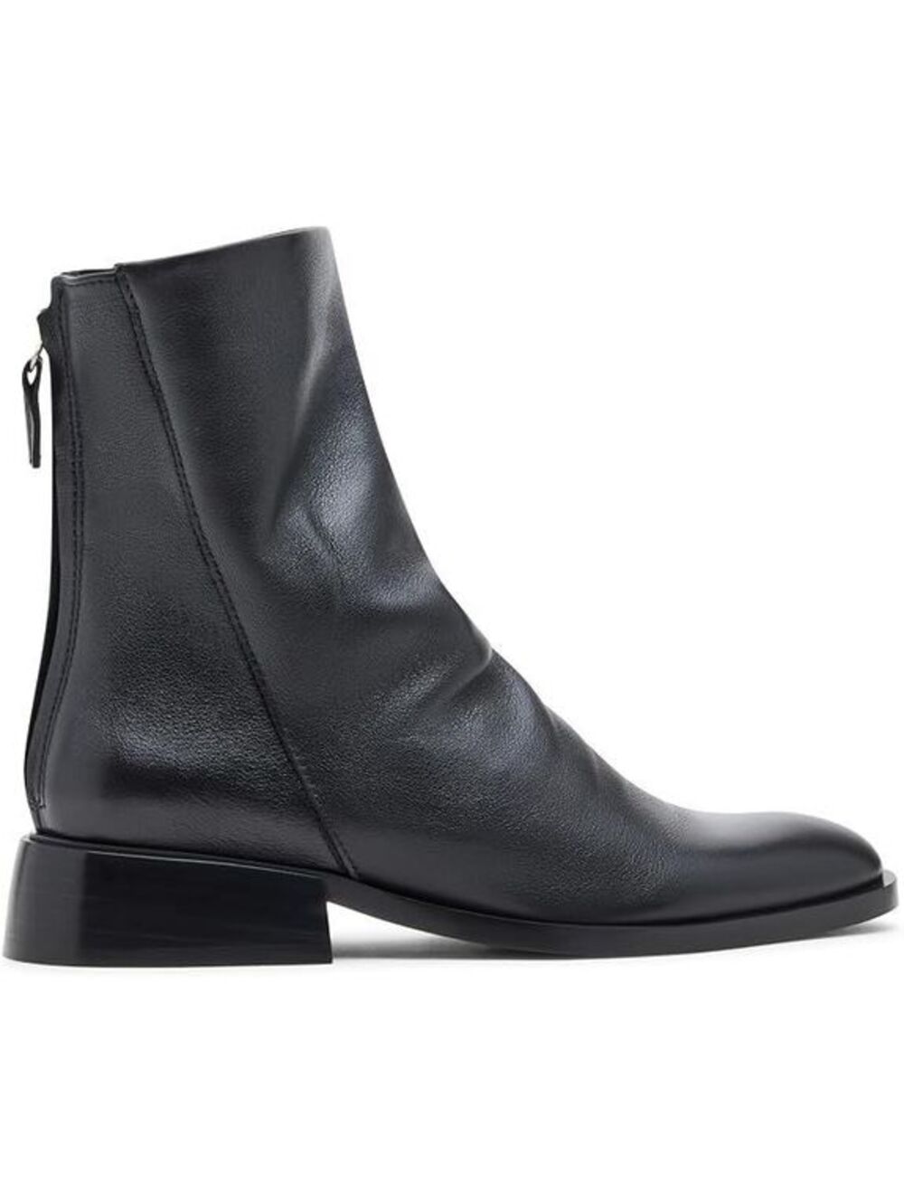 Steve Madden Nexie Leather Black Boots 7.5 ($159.95)